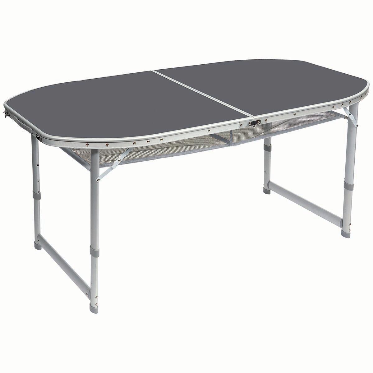 BO-CAMP Bo-Camp Tafel Ovaal Koffermodel 150x80 cm