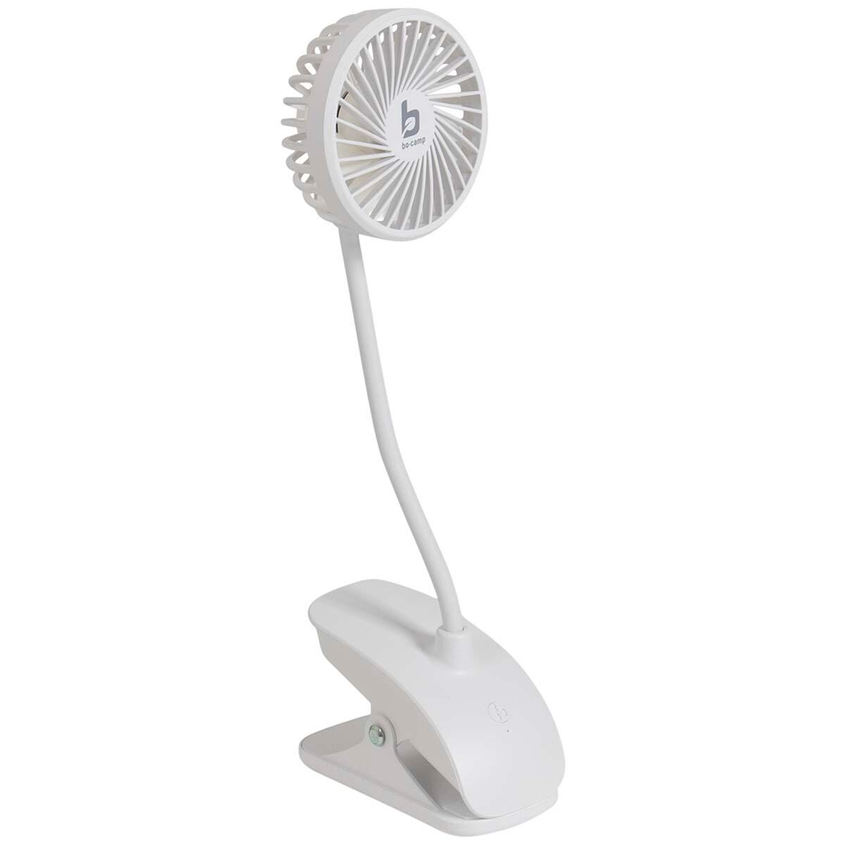 BO-CAMP Bo-Camp - Tafelventilator met klem - Flex - Oplaadbaar