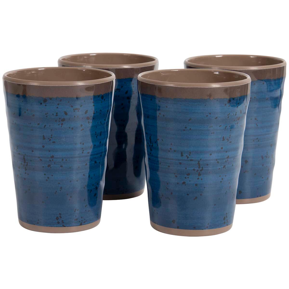 Becher - Ø 8,5 cm - 4 Stück - Melamin - Blau 4/6