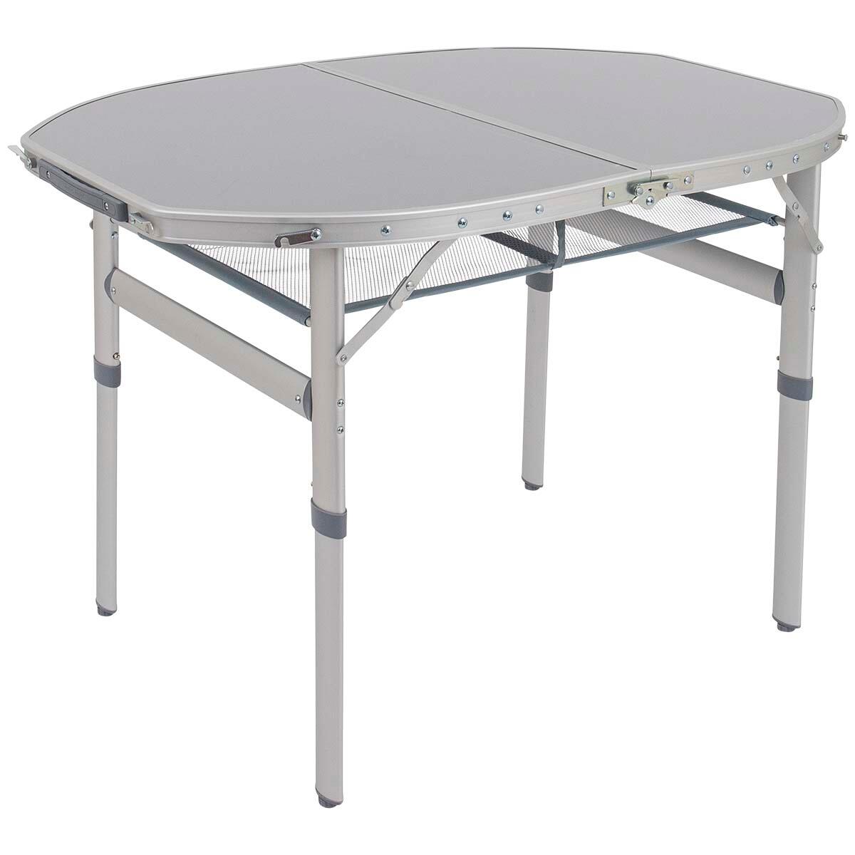 BO-CAMP Bo-Camp Tisch Premium Oval Koffermodell 100x70 cm