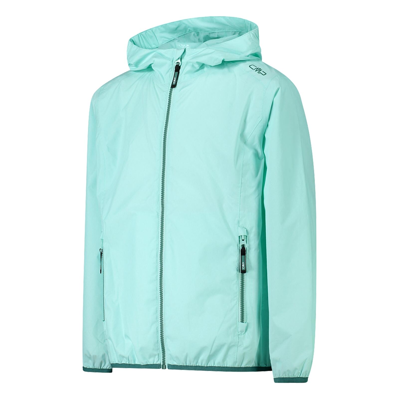 Outdoorjacke wasser- und windabweisend, leicht Mädchen - Kid Rain Fix Hood 4/5