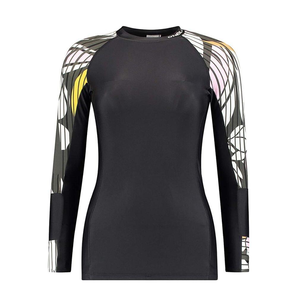 O'NEILL O'Neill Womens Long Sleeve UV Skins Top - Black/Print