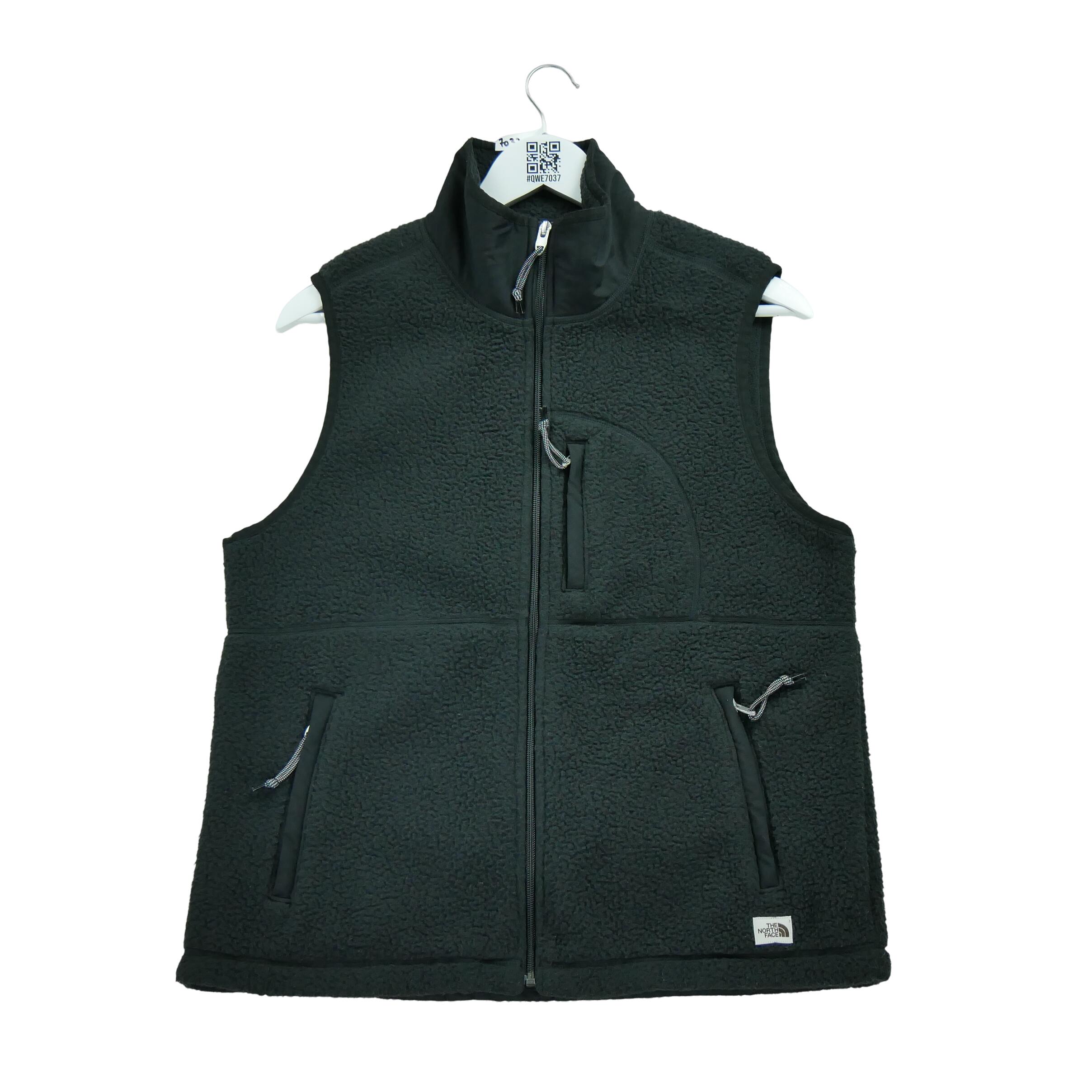 THE NORTH FACE Seconda Mano - Giacca in pile nero TNF Sherpa da donna - Stato eccellente