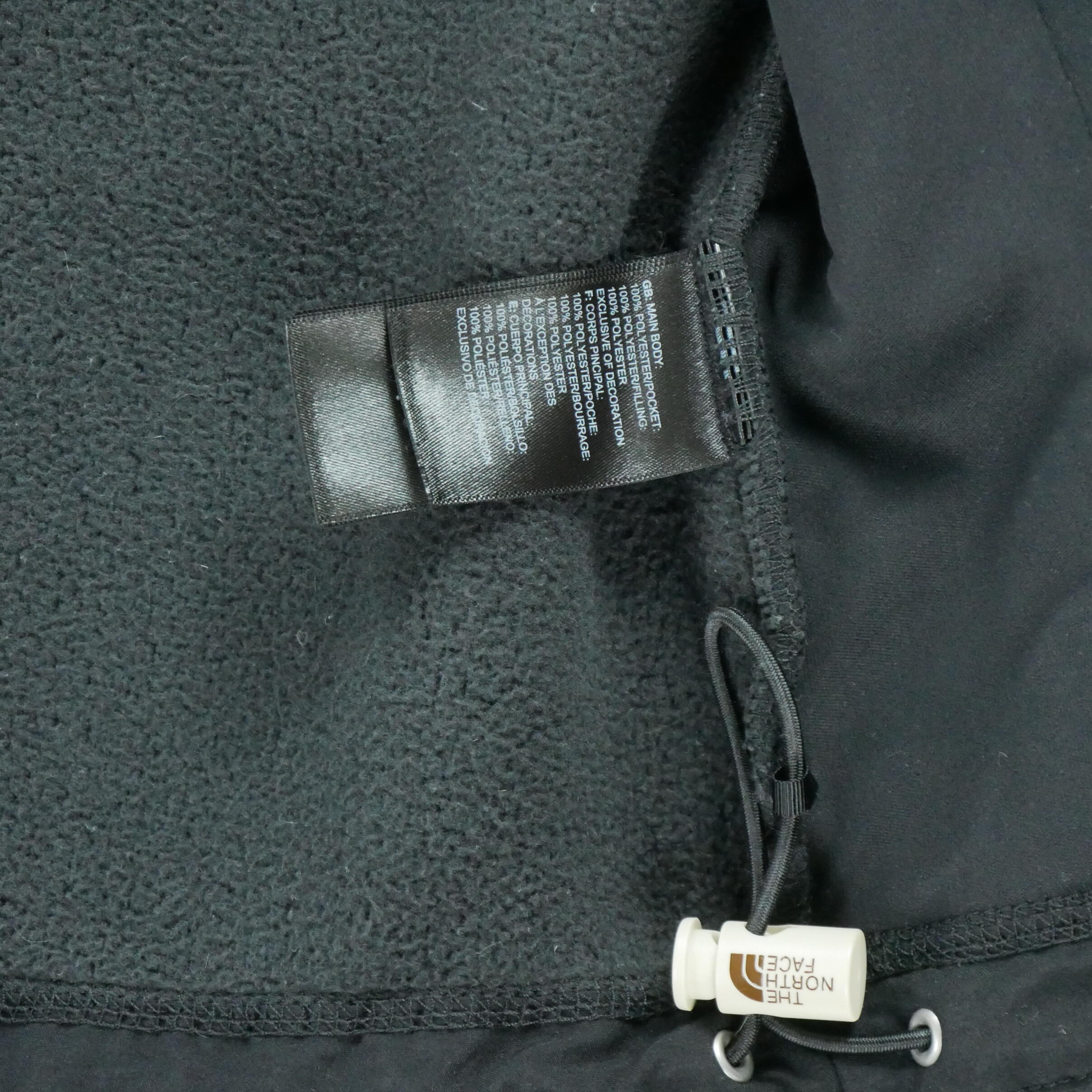 Seconda Mano - Giacca in pile nero TNF Sherpa da donna - Stato eccellente 6/7
