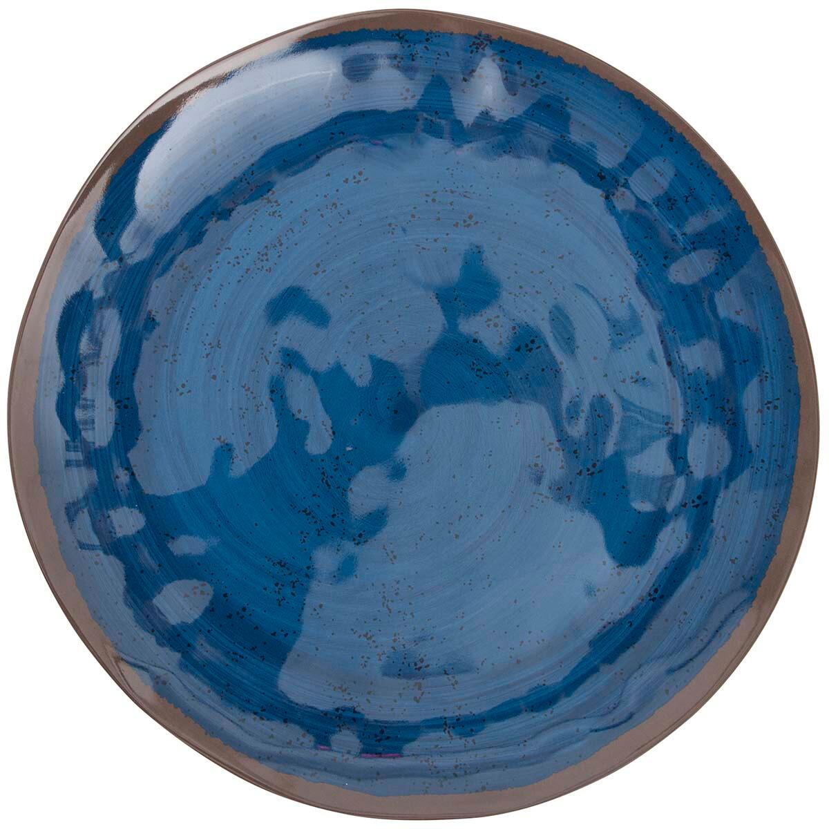 Assiette plate - Halo - Mélamine - 4 Pièces - Bleu 2/3