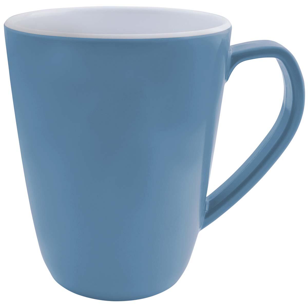 Bo-Camp Mok L Two-tone Melamine 4 Stuks Staalblauw 1/2