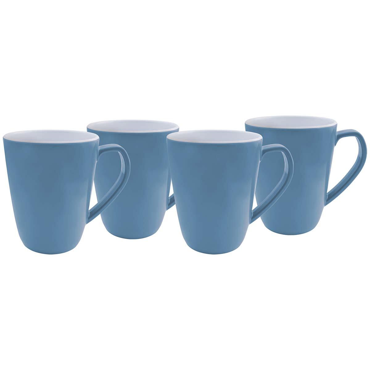 Bo-Camp Mok L Two-tone Melamine 4 Stuks Staalblauw 2/2