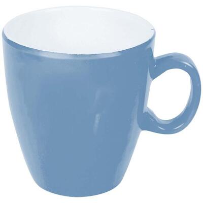 Bo-camp - mok - two-tone - melamine - 4 stuks - blauw