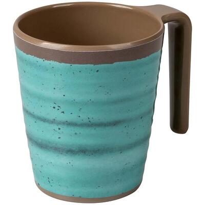 Bo-camp mok halo l melamine 4 stuks aqua