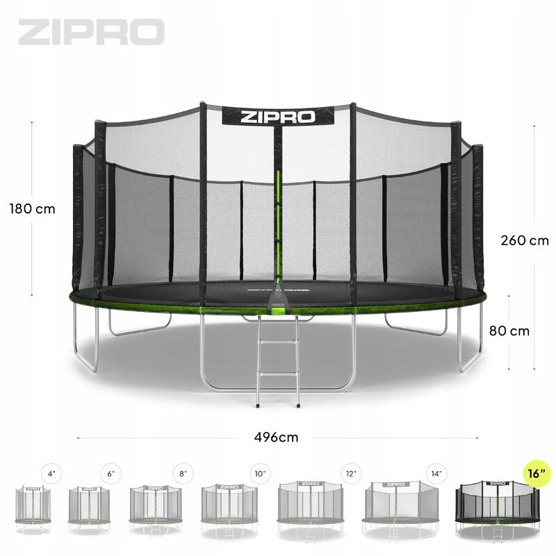 Trampolína kulatá Jump Pro 496 cm s vnější ochrannou sítí