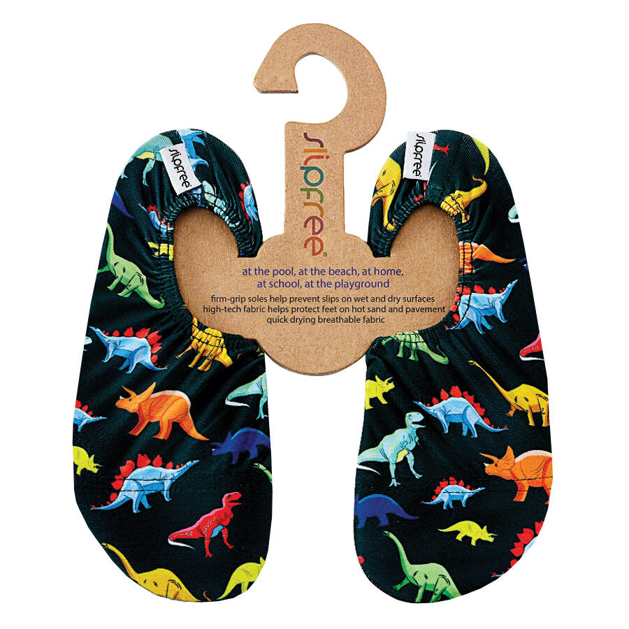 SLIPFREE Kids Dino Non-Slip Lightweight Swim Shoes
