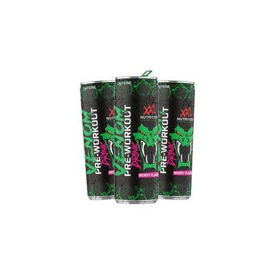 Venom pre-workout drink - kant-en-klare pre workout - bessen -24 pack (24x250ml)
