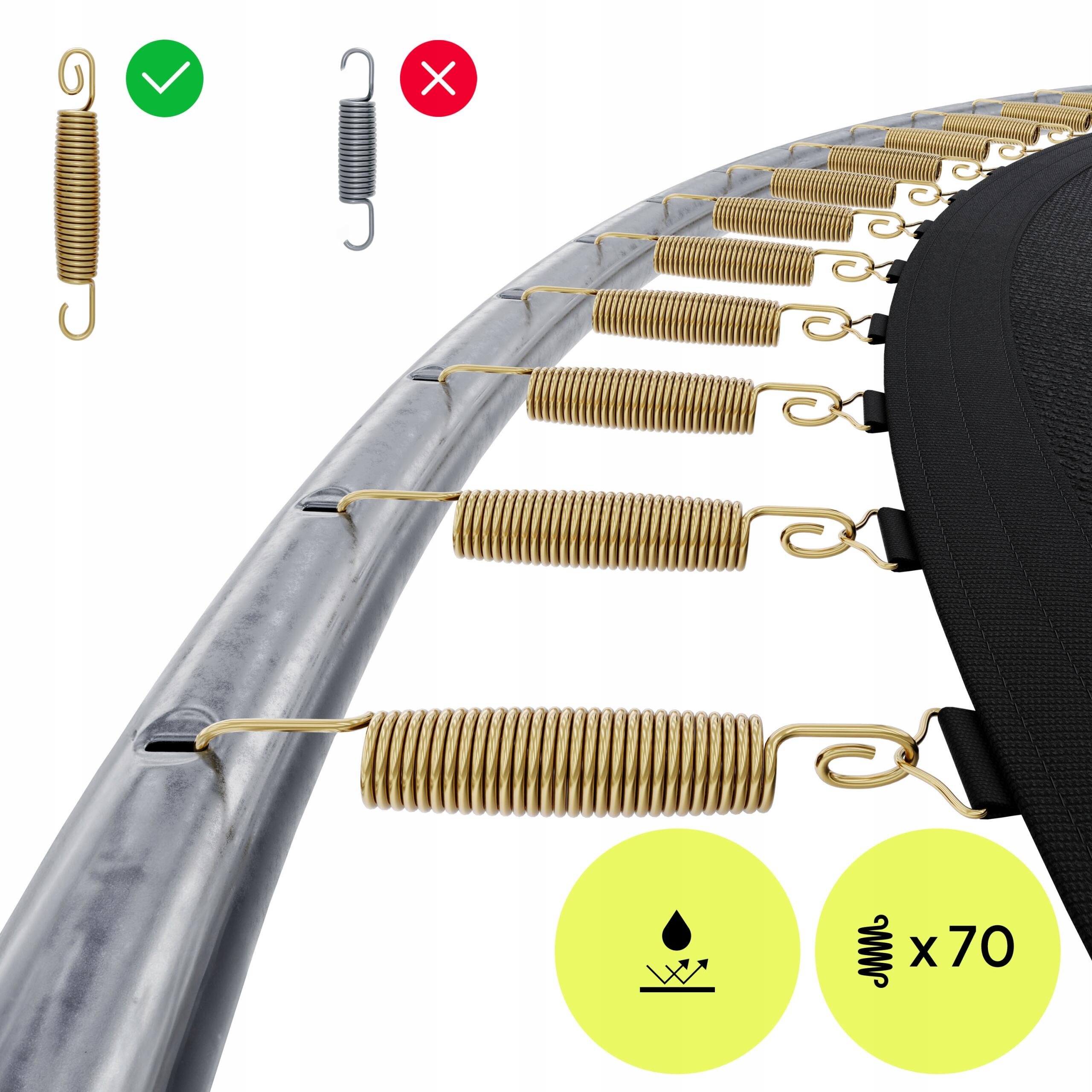 Trampolino rotondo Zipro Jump Pro con rete sicurezza esterna 12FT 374cm 5/7