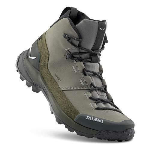 Buty trekkingowe męskie Salewa Puez Leather Mid Powertex 4/5