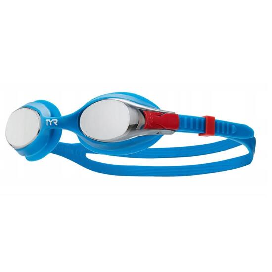 Okulary na basen dziecięce TYR Swimple lustrzane niebieskie