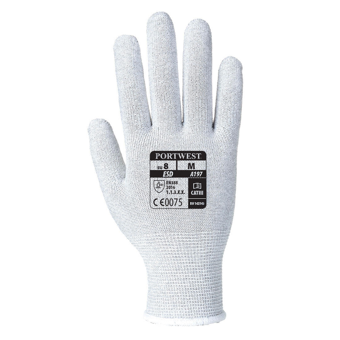 Unisex Adult AntiStatic Safety Gloves (Grey) 2/2