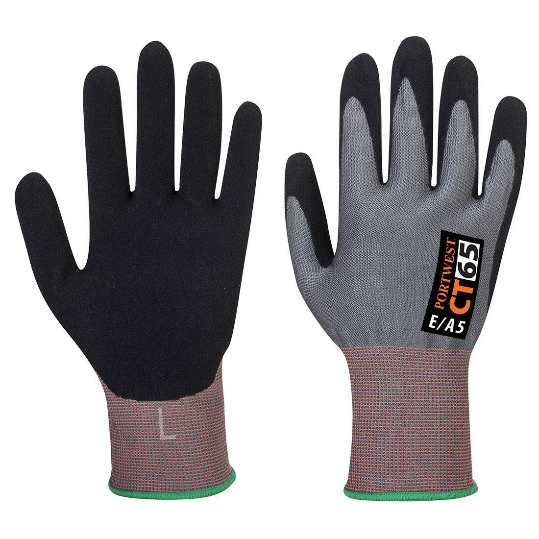 PORTWEST Adulto Unisex Nitrile Guanto Portwest Grigio Nero