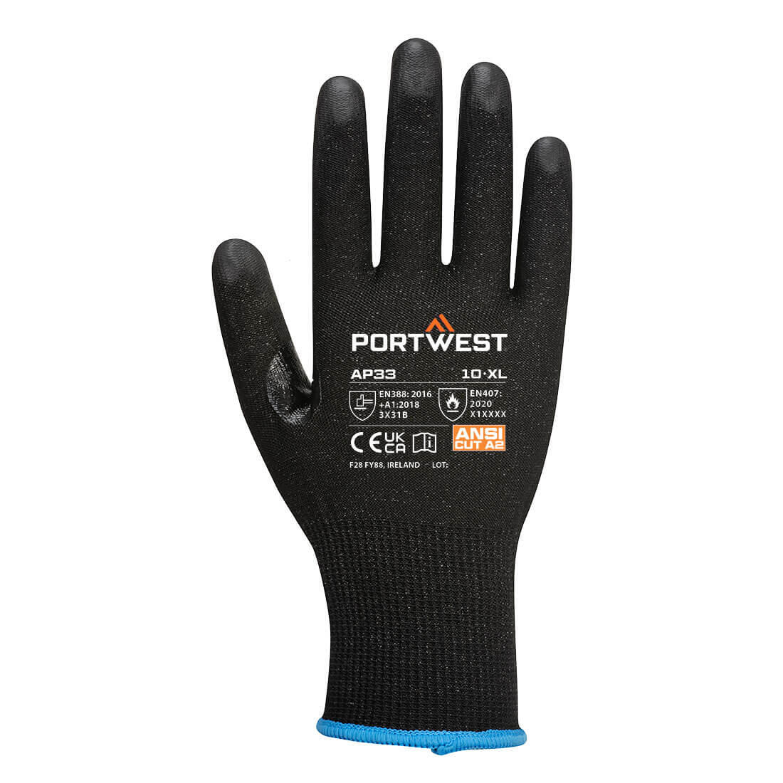 PORTWEST Adulto Unisex AP33 LR15 PU Guanti Di Protezione Misura Confezione 12 Portwest