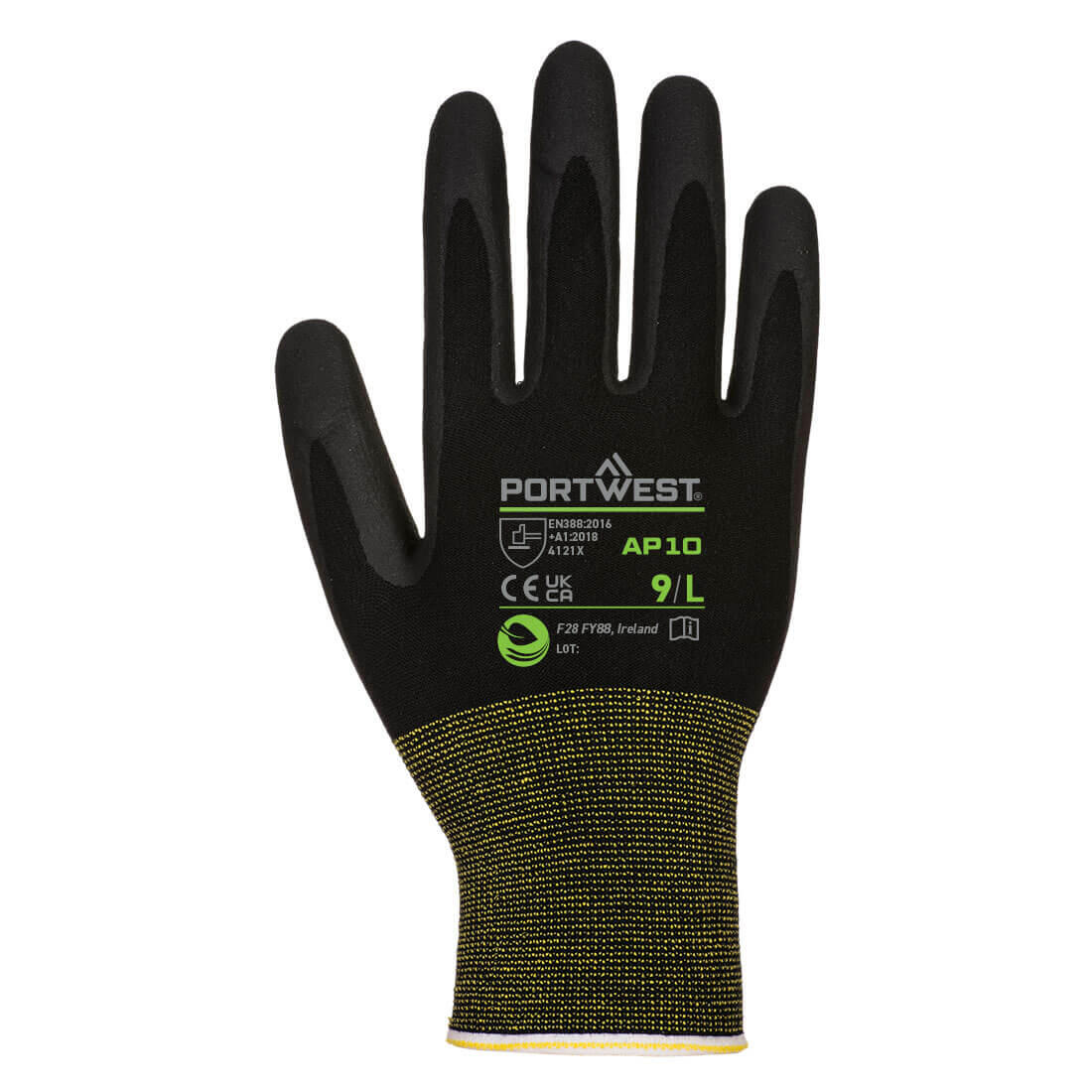 PORTWEST Adulto Unisex AP10 NPR15 Schiuma Di Nitrile Guanti Di Protezione Misura