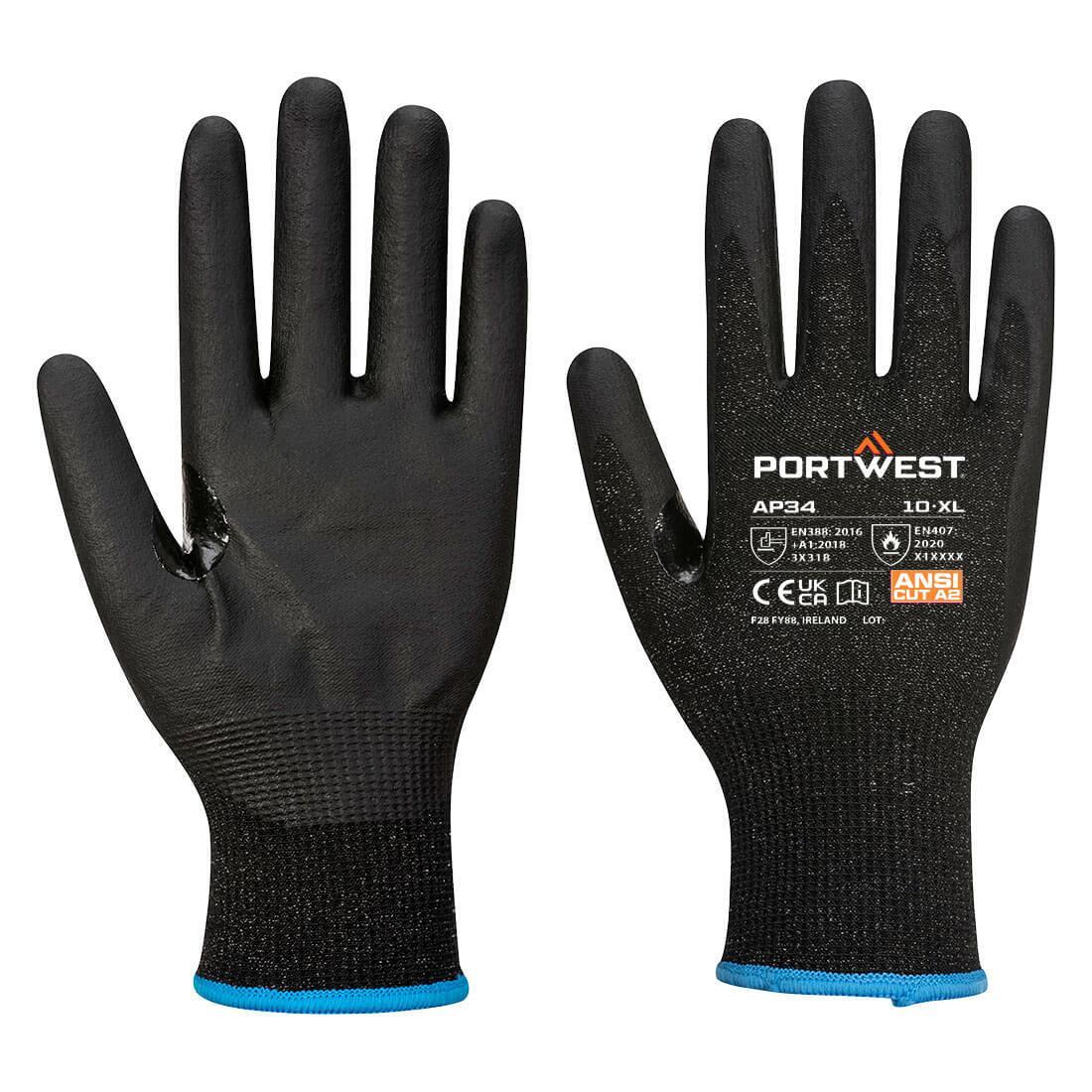 Unisex Adult AP34 LR15 Touch Screen Nitrile Foam Safety Gloves (Pack of 12) 2/2