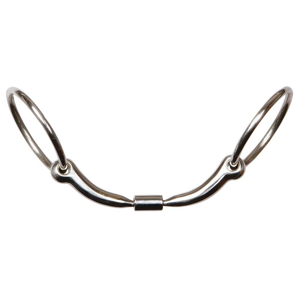 Two-ring snaffle bit with double anatomic break Harry's Horse