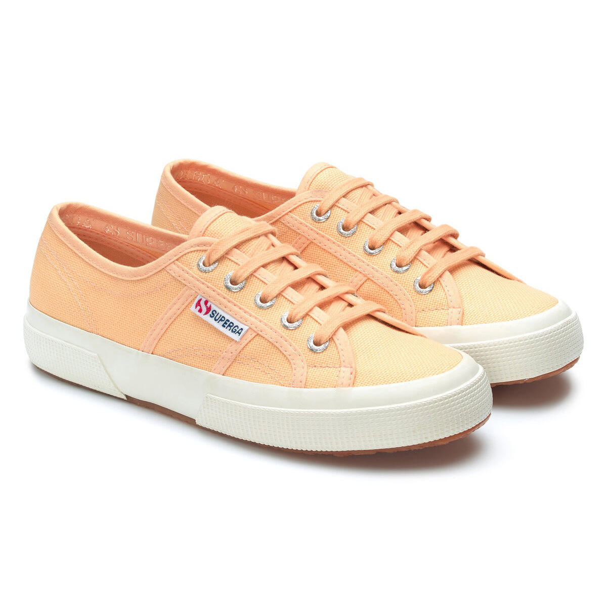 SUPERGA Unisex Adult 2750 Cotu Classic Vegan Trainers (Orange Apricot/Avorio)