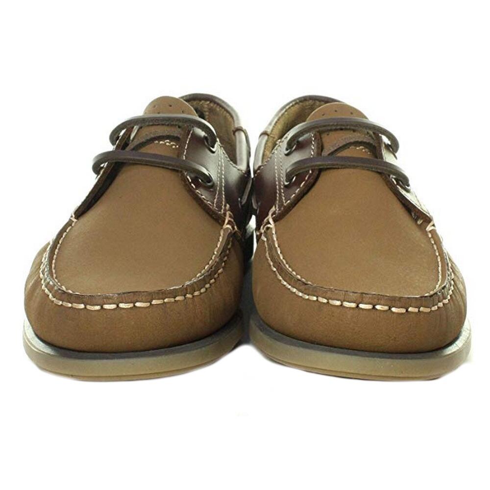 Mokassin Boot Schuhe Herren Braun Nubuck/Leder 4/4