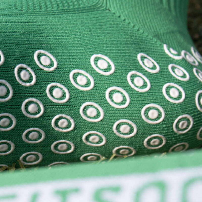 Offerta combinata: 3 paia di calze antiscivolo FitSockr - Verde 3/4