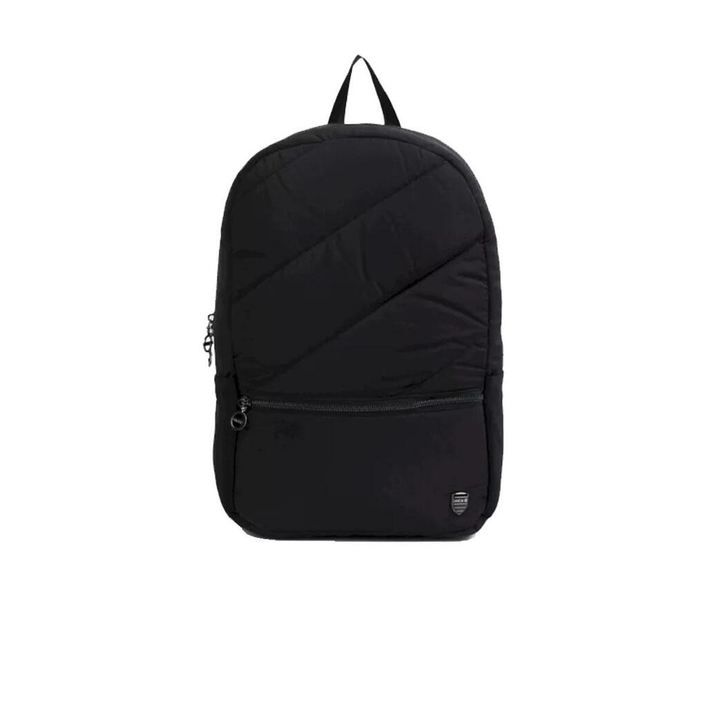Womens/Ladies Luxe Quilted Backpack (Black)