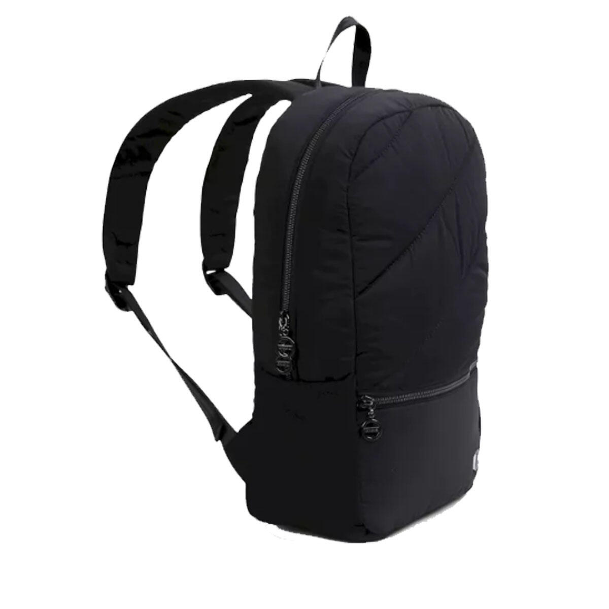 Dames Luxe Gewatteerde Rugzak (Zwart) 3/4
