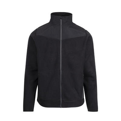 Heren chidden fleece top (zwart)