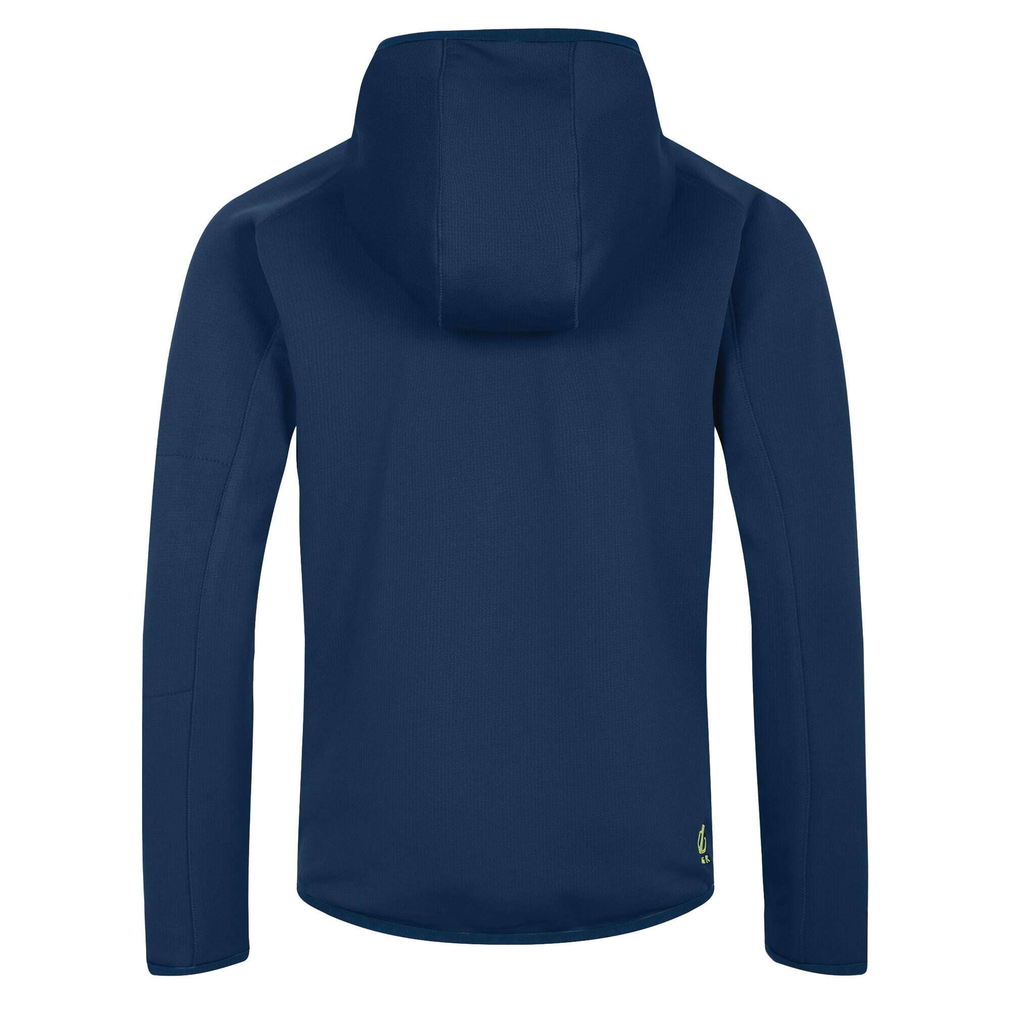Kinder/Kids Explore Marl Fleecejack (Maanlicht Denim/Daiquiri Groen) 2/4