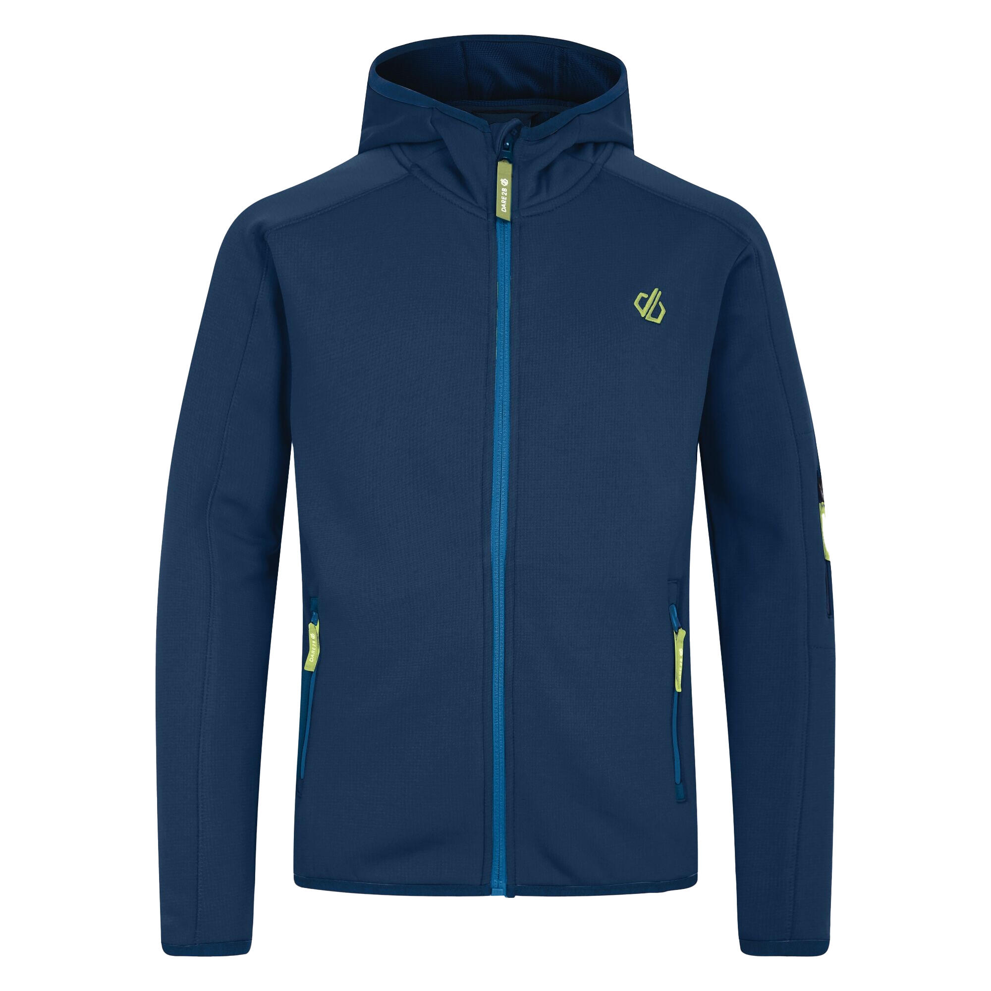 DARE 2B Childrens/Kids Explore Marl Fleece Jacket (Moonlight Denim/Daiquiri Green)