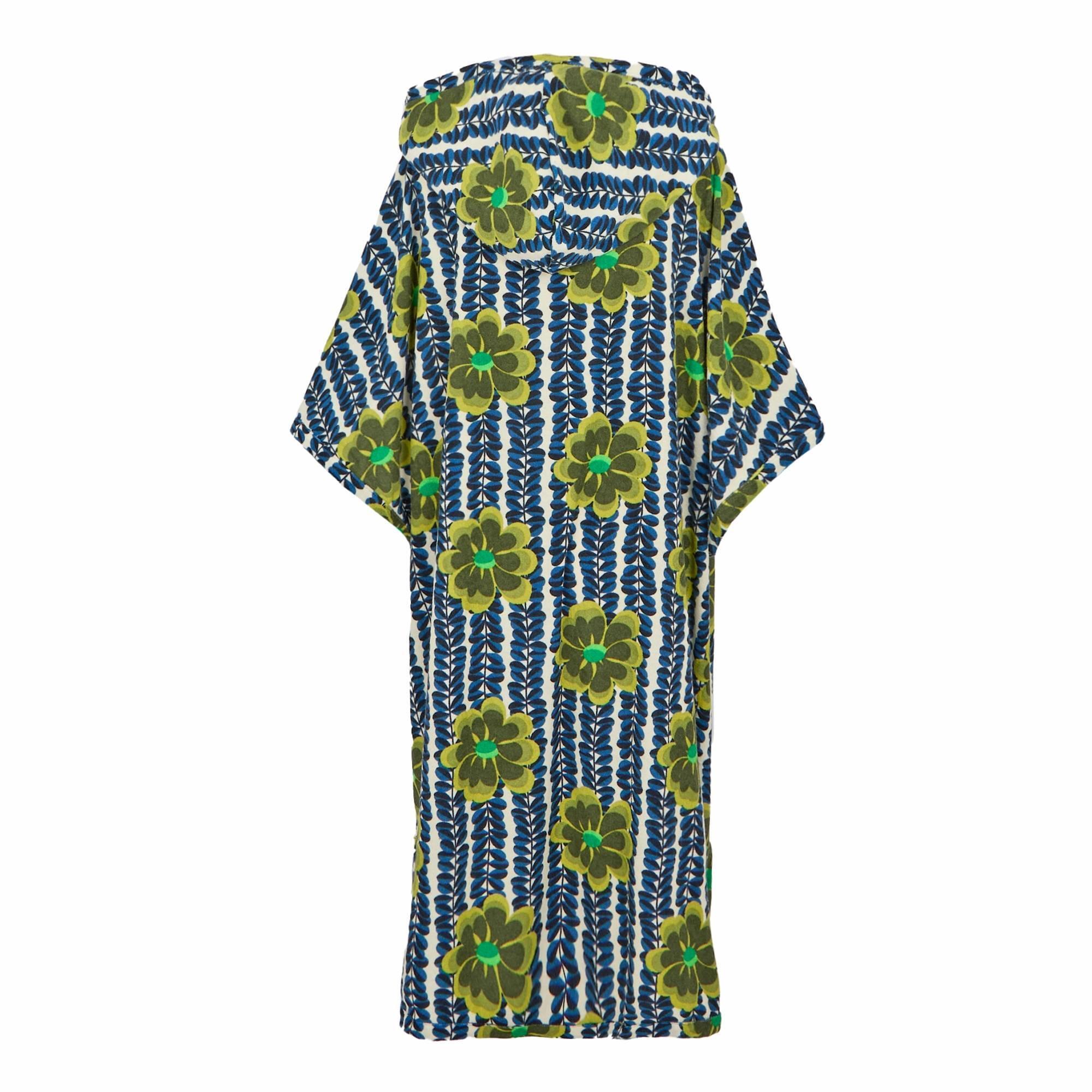 Womens/Ladies Orla Kiely II Lotus Towelling Robe (Olive) 2/4