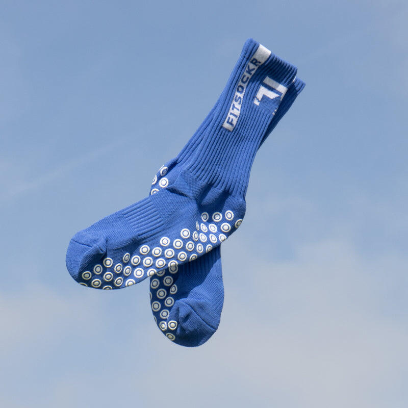 FitSockr Gripsocken - Blau 3/3