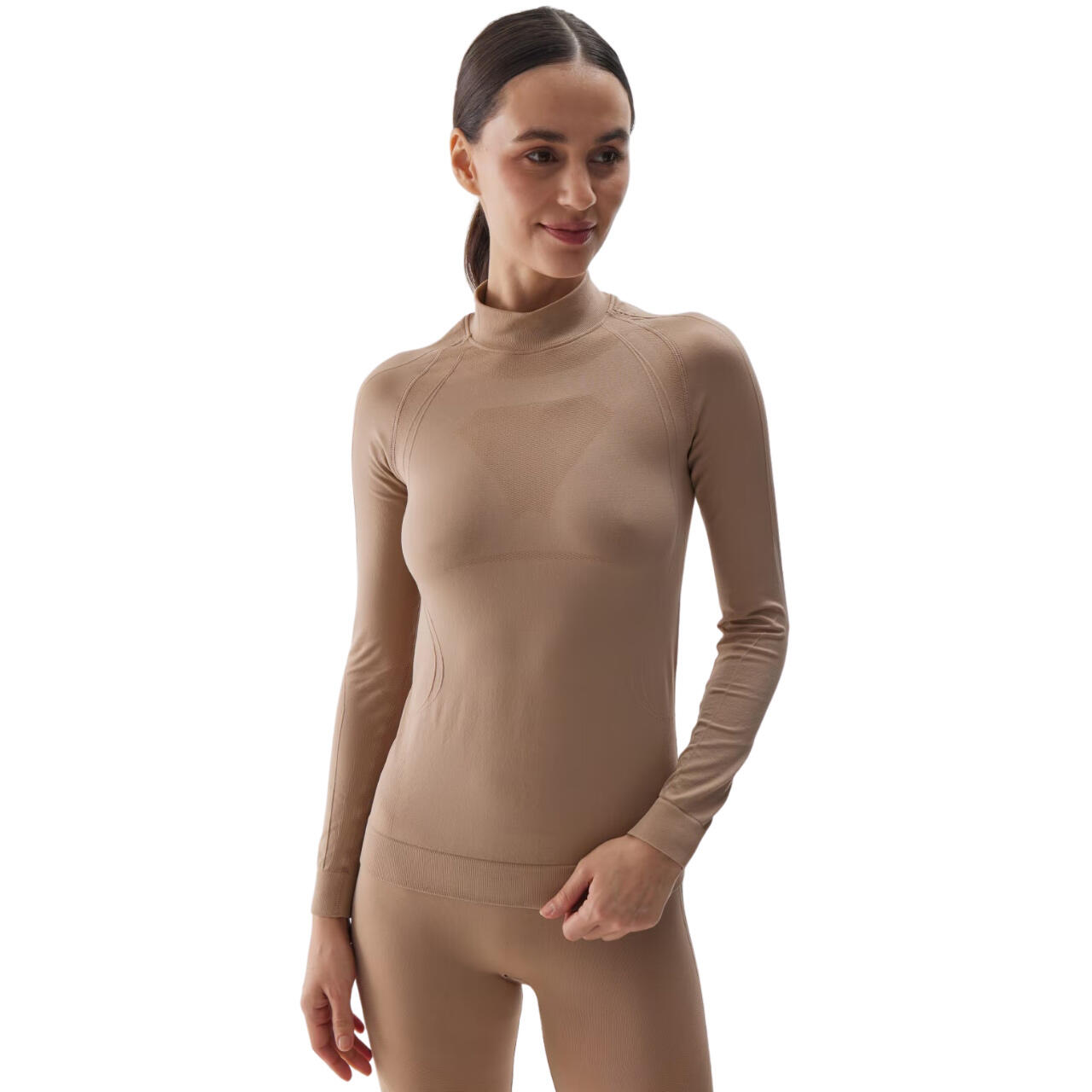 4f - Haut Thermique Femme (marron) - T-shirt Manches Courtes - Marron - 42 M/l - Decathlon