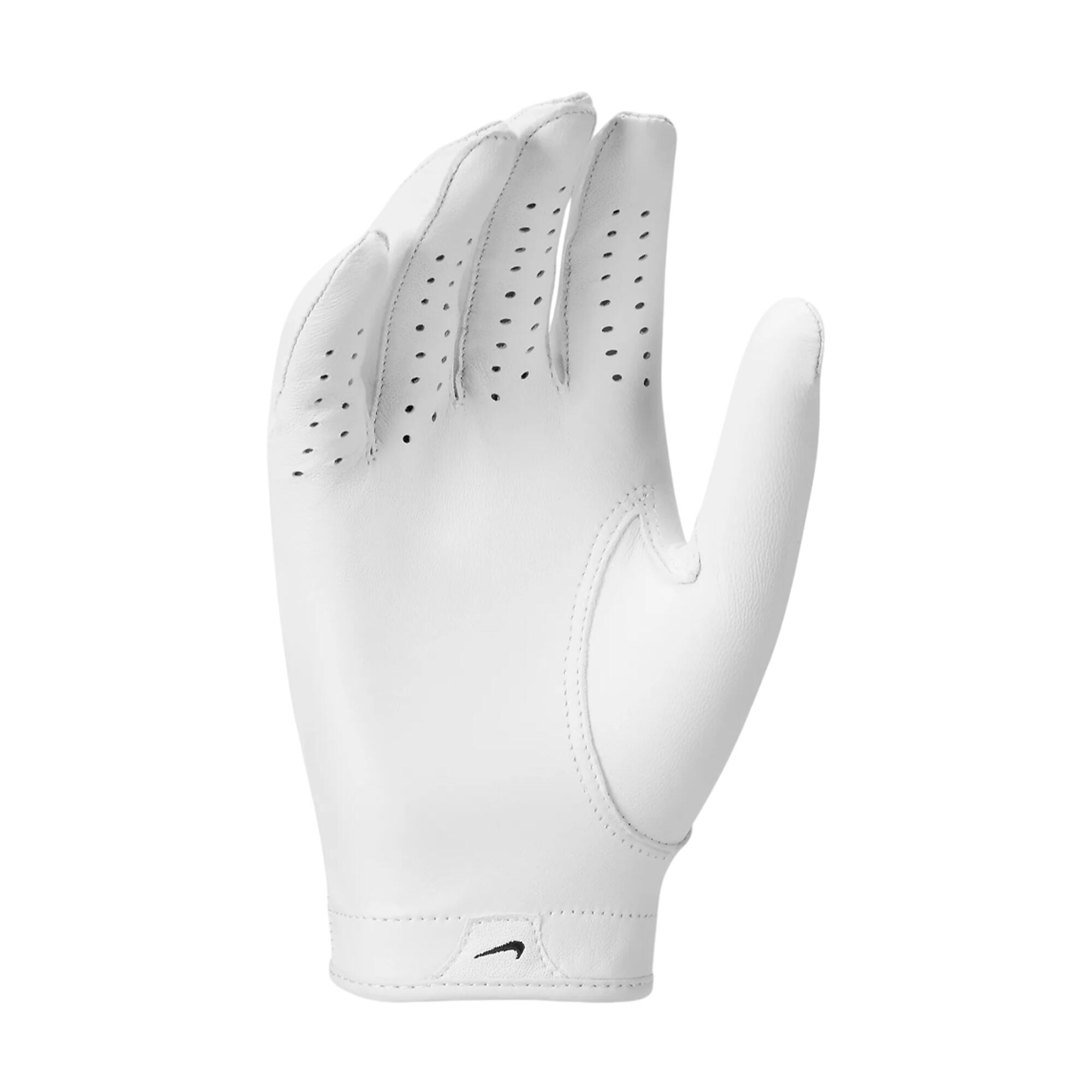 Mens Tour Classic IV Cabretta Leather 2024 Left Hand Golf Glove (White) 2/2