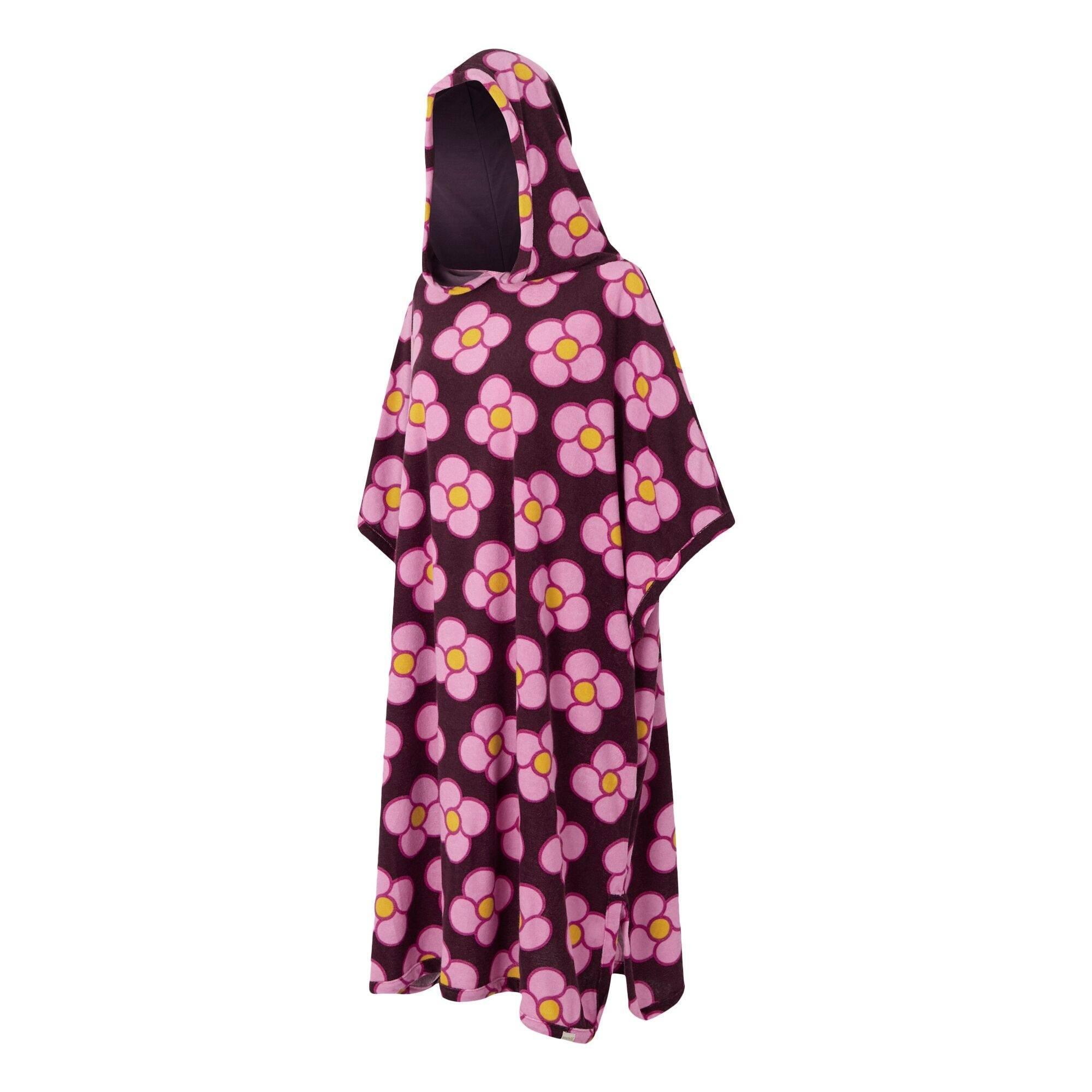 Womens/Ladies Orla Kiely II Spinning Flower Towelling Hooded Towel (Morello) 3/4