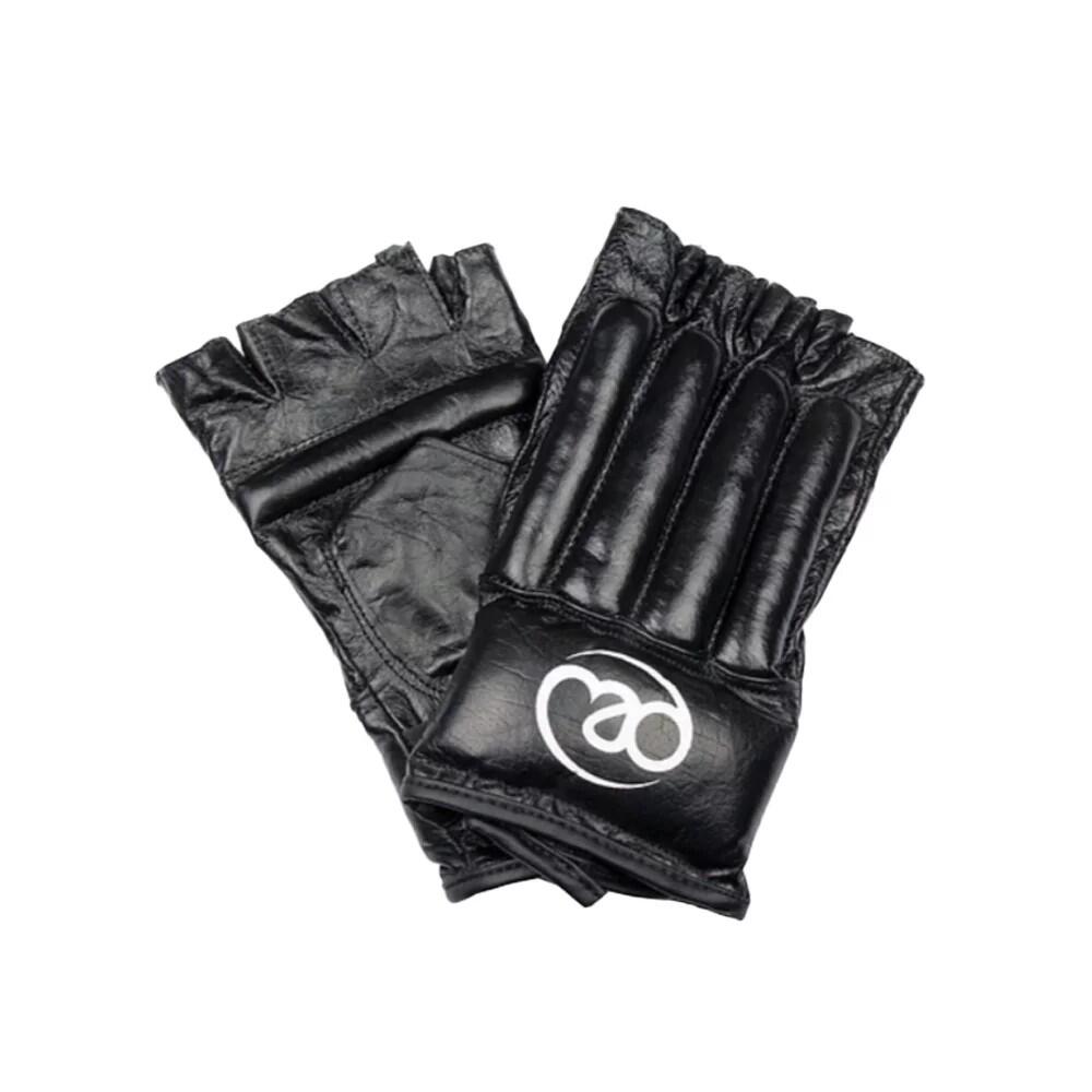 Unisex Adult Leather Punching Bag Mitts (Black) 1/2