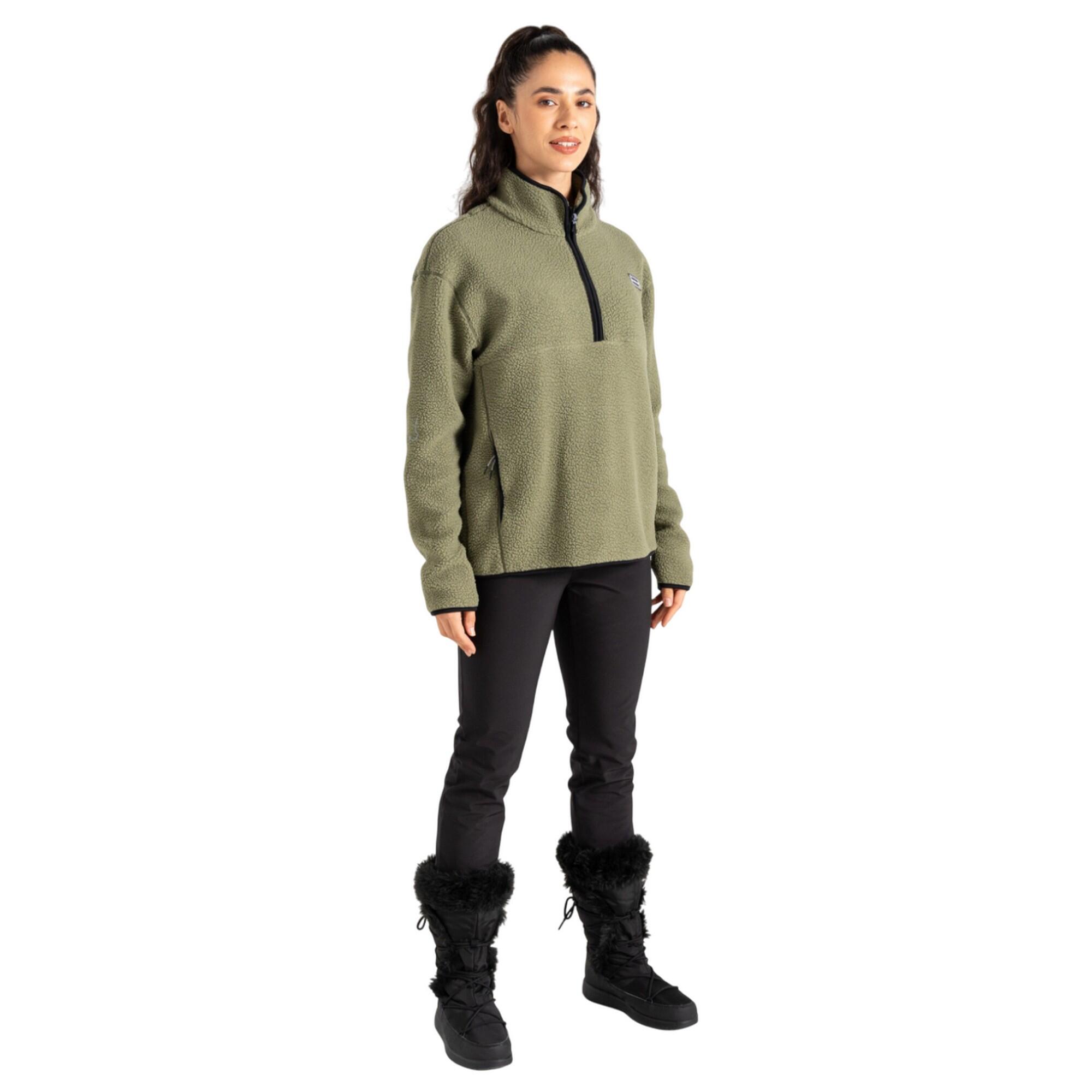 Womens/Ladies Glide Out Fleece (Olivine Green) 3/4