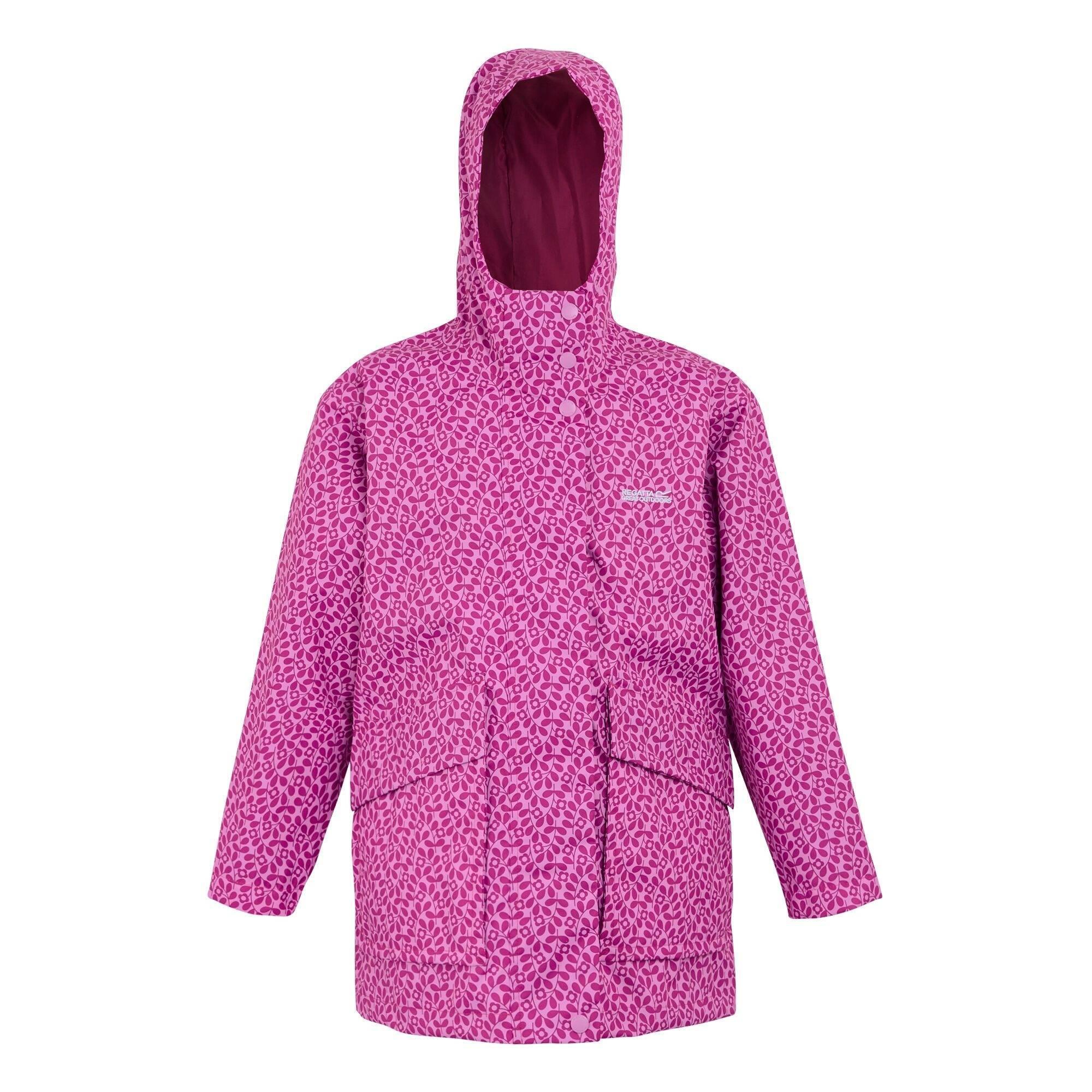 REGATTA Giacca Impermeabile Fiore Di Gelsomino Bambini Regatta Orla Kiely Swing Crema