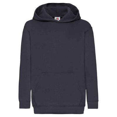 Kinder/kids klassieke hoodie (zwart)