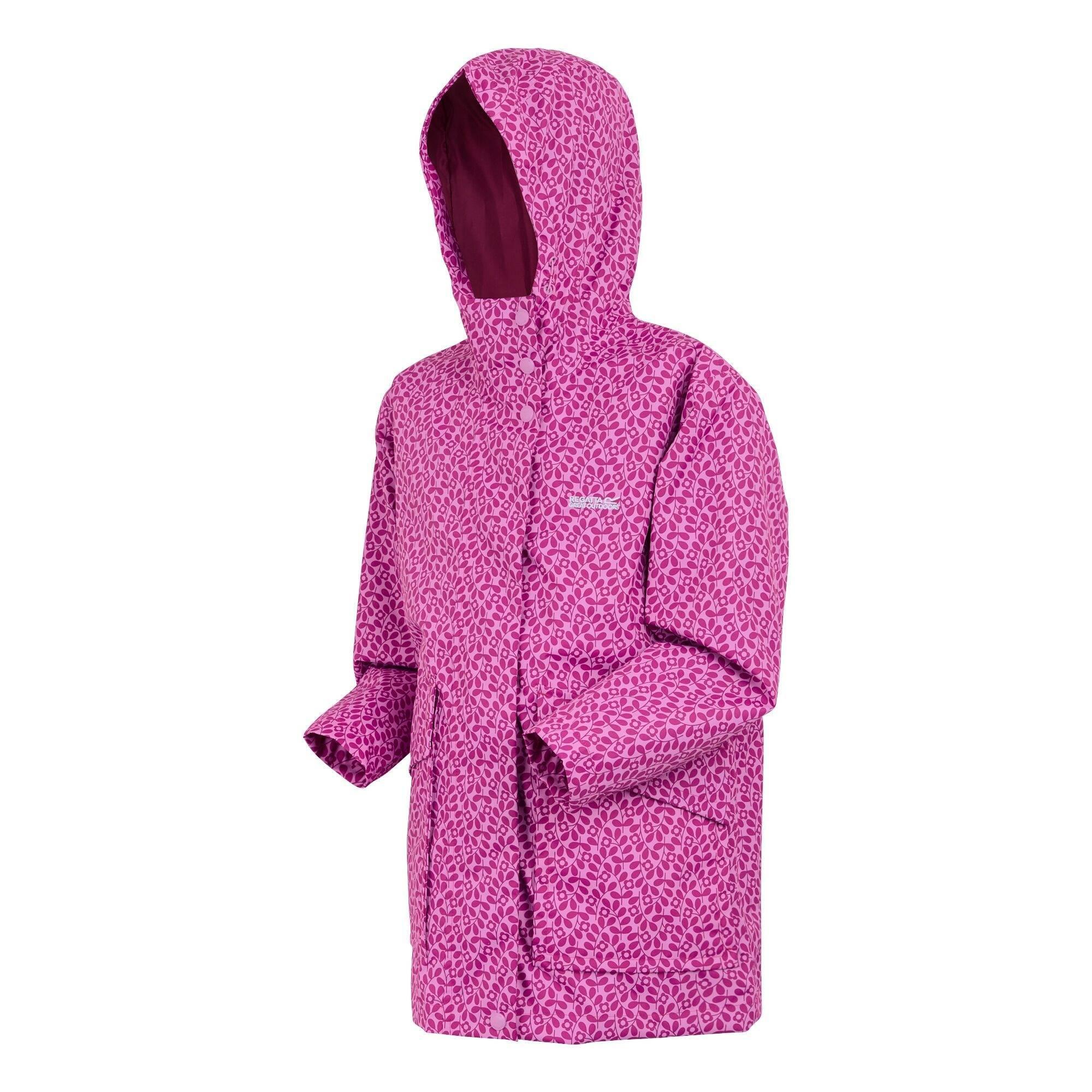 "Orla Kiely Swing" Jacke, wasserfest für Kinder Lilac Creme 3/4