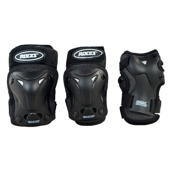 Bambini Traspirante Cuscinetti Per Pattinaggio Misura Confezione 6 Roces Nero