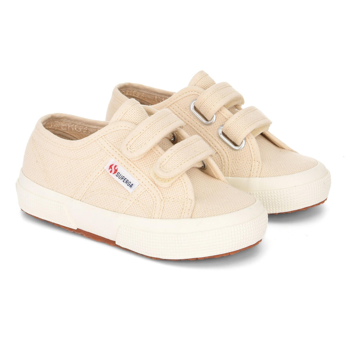SUPERGA Childrens/Kids 2750 Jstrap Trainers (Beige Raw/Avorio)