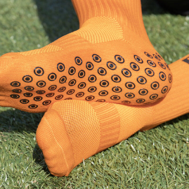 FitSockr Gripsokken - Oranje L 3/3