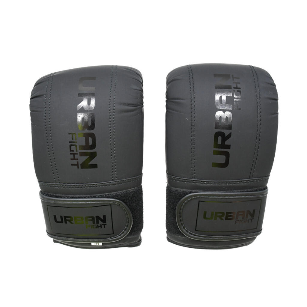 URBAN FIGHT Childrens/Kids Punching Bag Mitts (Black)