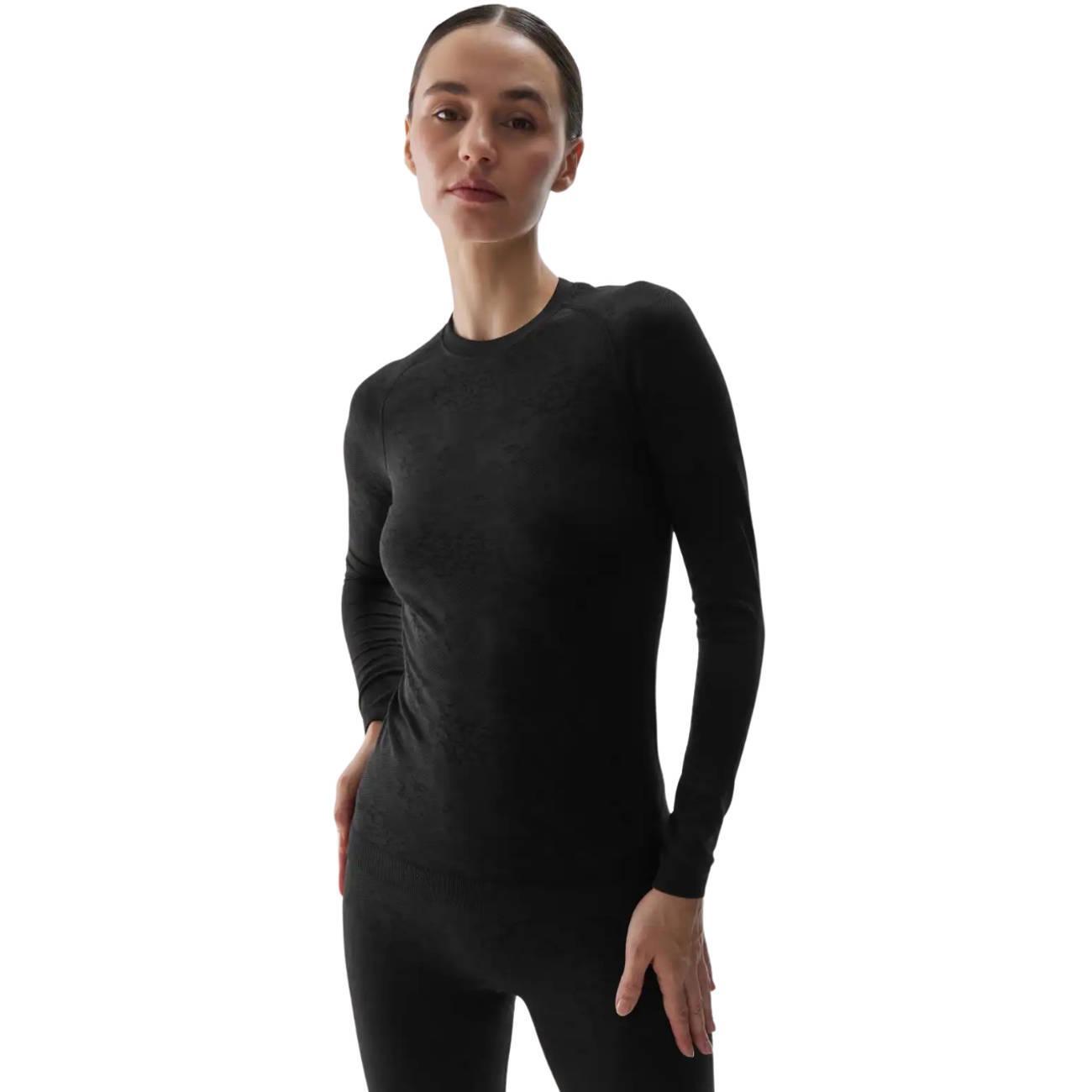 4f - Haut Thermique F176 Femme (noir) - T-shirt Manches Courtes - Noir - 36 Xs - Decathlon