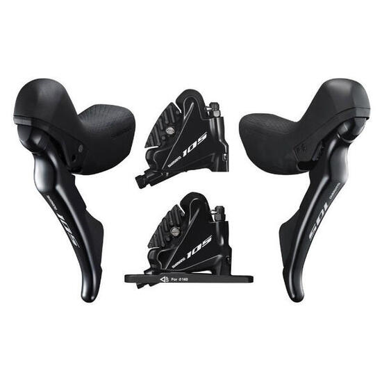 Hydrauliczne hamulce tarczowe z przodu i z tyłu Shimano R7020