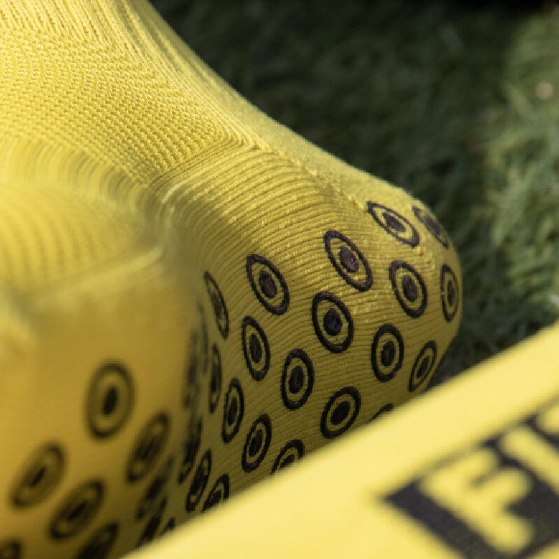 FitSockr Gripsokken - Geel M 3/3
